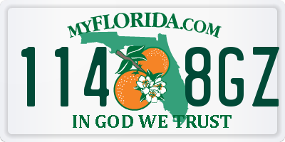 FL license plate 1148GZ