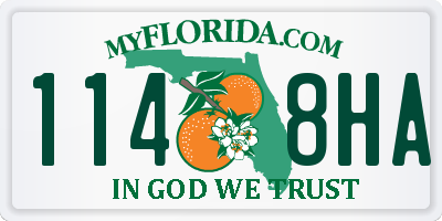FL license plate 1148HA