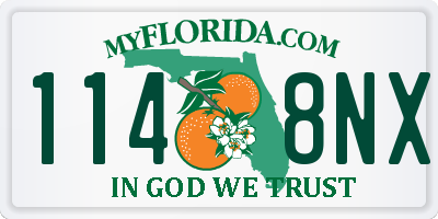 FL license plate 1148NX