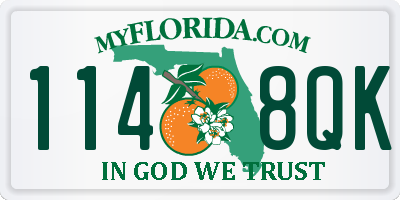 FL license plate 1148QK