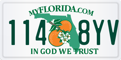FL license plate 1148YV