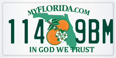 FL license plate 1149BM