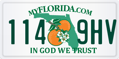 FL license plate 1149HV