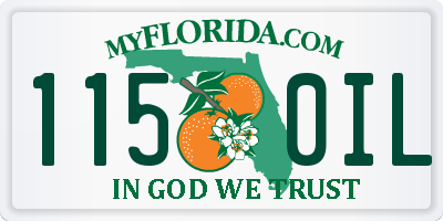 FL license plate 1150IL