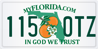 FL license plate 1150TZ