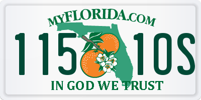 FL license plate 1151OS