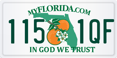 FL license plate 1151QF