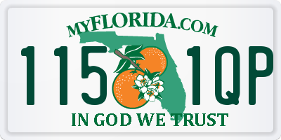 FL license plate 1151QP