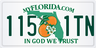 FL license plate 1151TN