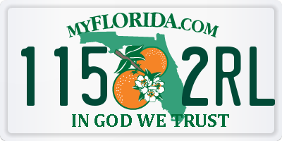 FL license plate 1152RL