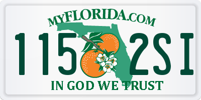 FL license plate 1152SI