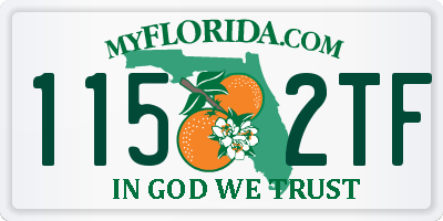 FL license plate 1152TF