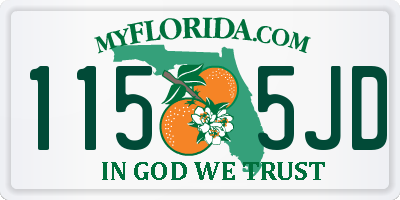 FL license plate 1155JD