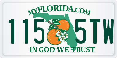 FL license plate 1155TW