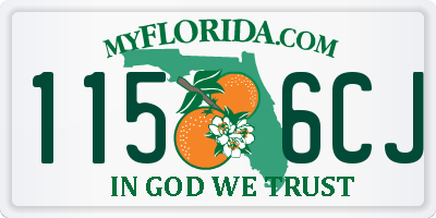 FL license plate 1156CJ
