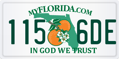 FL license plate 1156DE