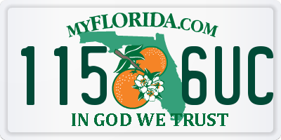 FL license plate 1156UC