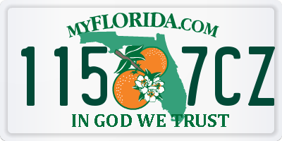 FL license plate 1157CZ