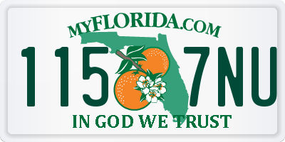 FL license plate 1157NU