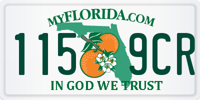 FL license plate 1159CR