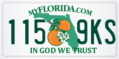 FL license plate 1159KS