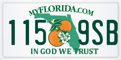 FL license plate 1159SB