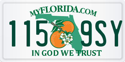 FL license plate 1159SY