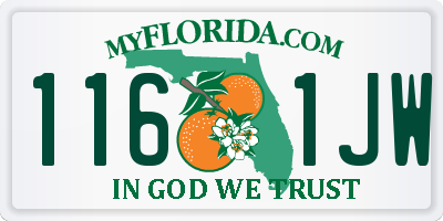 FL license plate 1161JW
