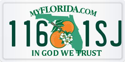 FL license plate 1161SJ