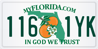 FL license plate 1161YK