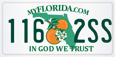 FL license plate 1162SS