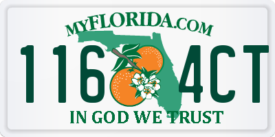 FL license plate 1164CT