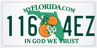 FL license plate 1164EZ