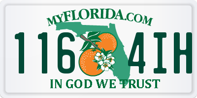 FL license plate 1164IH