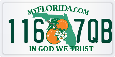 FL license plate 1167QB