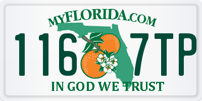 FL license plate 1167TP