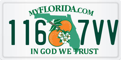 FL license plate 1167VV