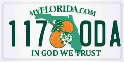 FL license plate 1170DA