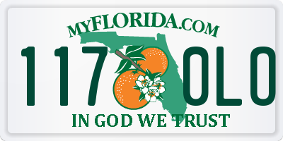 FL license plate 1170LO