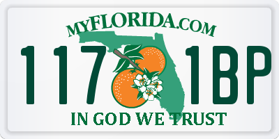 FL license plate 1171BP