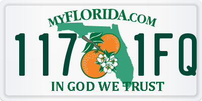 FL license plate 1171FQ