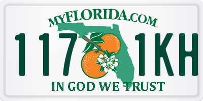 FL license plate 1171KH