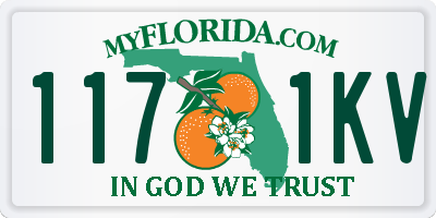 FL license plate 1171KV