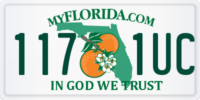 FL license plate 1171UC