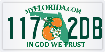 FL license plate 1172DB