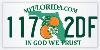 FL license plate 1172DF