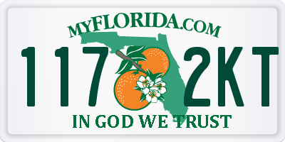 FL license plate 1172KT