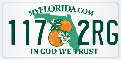 FL license plate 1172RG