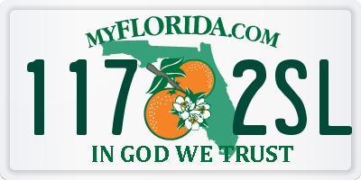 FL license plate 1172SL