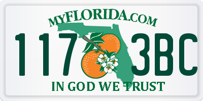 FL license plate 1173BC